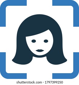 Camera, face detection icon design