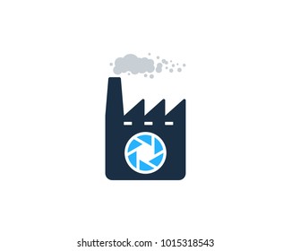 Camera Factory Icon Logo Design Element