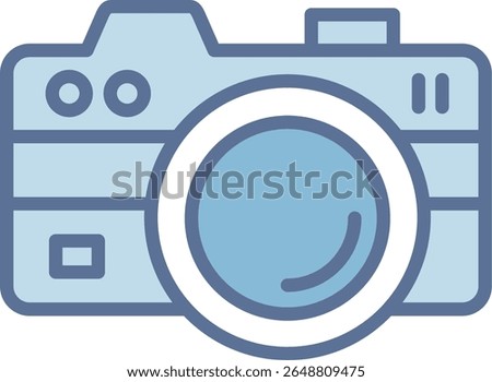 Camera Filled Blue Tone Icon