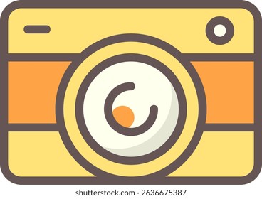 Camera Filled Style Icon Design