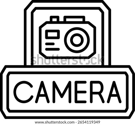 Camera Filled Style Icon Design