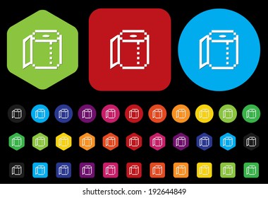 Camera film button