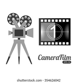 camera film design, vector illustration eps10 graphic 