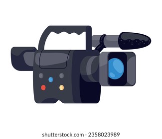 camera film device technology icon isolated vector