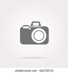 Camera film icon, Camera button, vector illustration