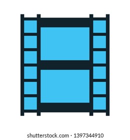Camera film icon. Logo element illustration. Camera film symbol design from 2 colored collection. Simple Camera film concept. Can be used in web and mobile