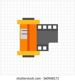 Camera film roll icon