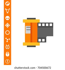 Camera film roll icon