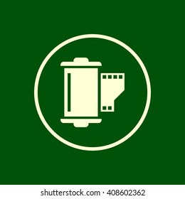 camera film roll icon. vector eps10 icon
