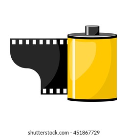 Camera film roll, vector illustration