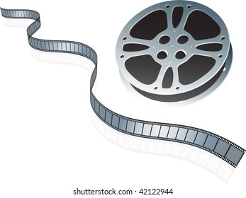 Plano de fundo da tira de filme da câmera