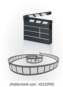 Fondo de la tira de película de cámara