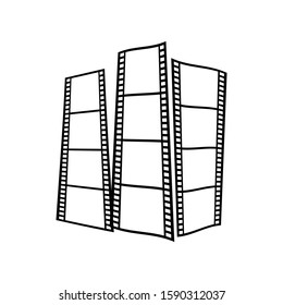 Camera film strip vector design