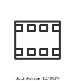 camera film thin line icon inter face ui -ux