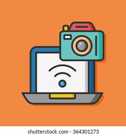 camera film vector icon