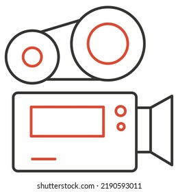 Camera film Vector icon which is suitable for commercial work

