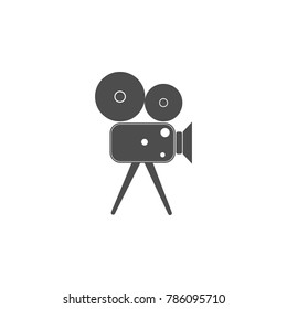 camera for filming icon. Cinema element icon. Premium quality graphic design. Signs, outline symbols collection icon for websites, web design, mobile app, info graphics on white background