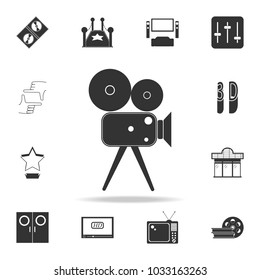 camera for filming icon. Set of cinema  element icons. Premium quality graphic design. Signs and symbols collection icon for websites, web design, mobile app on white background