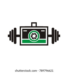 camera fitness logo design