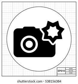 Camera with flash