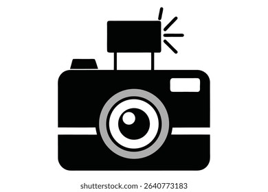 camera flash black clip art 