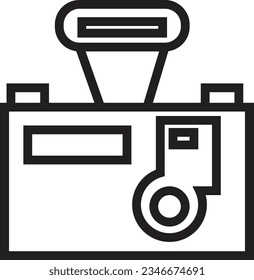 Camera Flash Digital Outline Icon