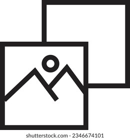 Camera Flash Frame Outline Icon