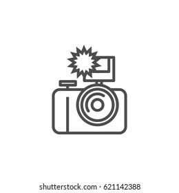 camera with flash icon