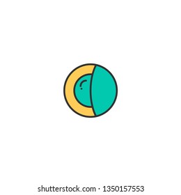 Camera flash icon design. Photography and video icon vector illustration