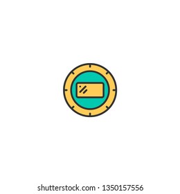 Camera flash icon design. Photography and video icon vector illustration