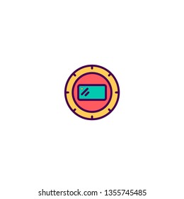 Camera flash icon design. Photography and video icon vector illustration