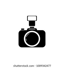 camera with flash icon. Elements of camera icon for concept and web apps. Illustration  icon for website design and development, app development. Premium icon on white background