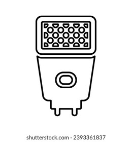Camera Flash Icon In Outline Style