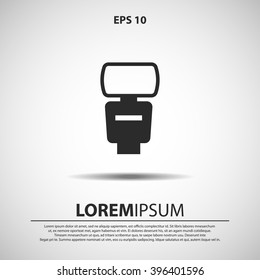 camera flash icon. vector illustration