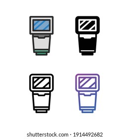 Paquete de iconos de la lámpara de flash de cámara, vectores eps 10