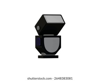 camera flash light icon 3d illustration render