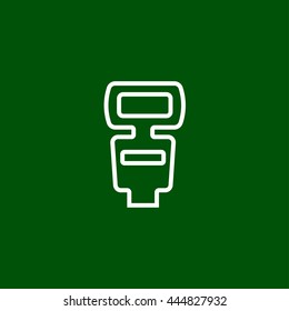 camera flash line icon
