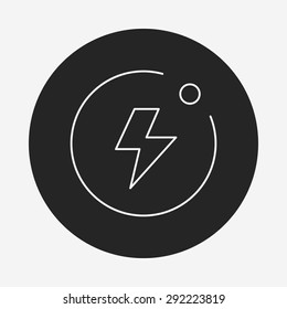 camera flash mode line icon