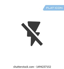 	
Camera flash off Icon - vector 