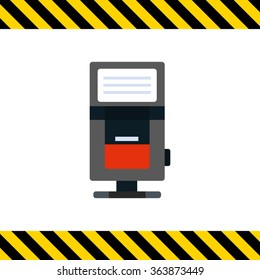 Camera flash tube lamp icon 2