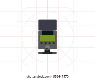 Camera flash tube lamp icon 1