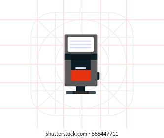 Camera flash tube lamp icon 2