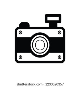 Camera. Flash. Vector illustration