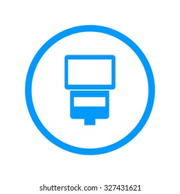 camera flash vector isolated. Flat design style