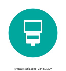 camera flash vector isolated. Flat design style