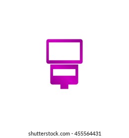 camera flash vector isolated. Flat design style
