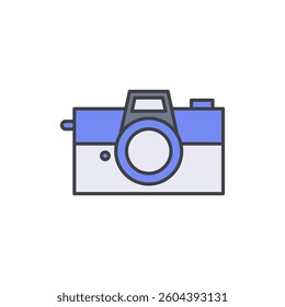 camera flat design icon eps 10