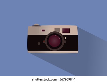 camera flat design vector