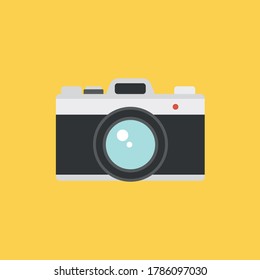 Camera flat design. Vector illustration.