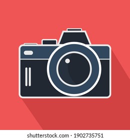 Camera flat design, Vector Illustration.